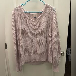 Light purple knit sweatshirt